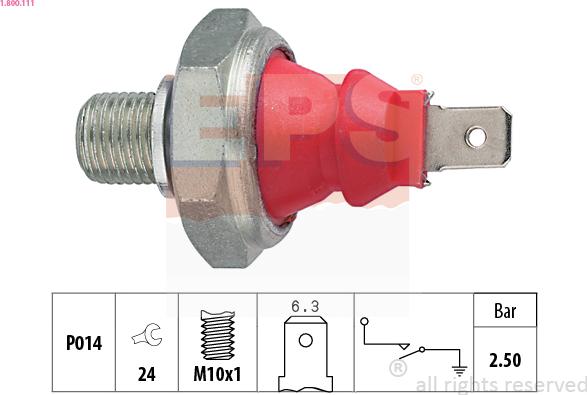 EPS 1.800.111 - Sender Unit, oil pressure car-mod.net