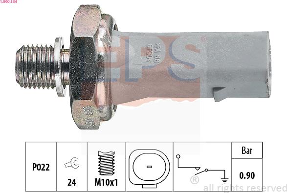 EPS 1.800.134 - Sender Unit, oil pressure car-mod.net