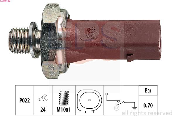 EPS 1.800.132 - Sender Unit, oil pressure car-mod.net