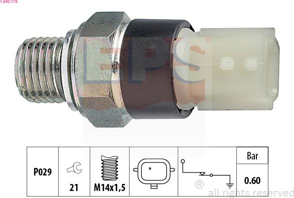 EPS 1.800.178 - Sender Unit, oil pressure car-mod.net