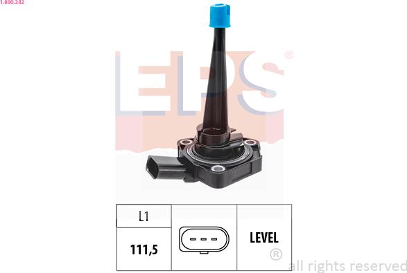 EPS 1.800.242 - Sensor, engine oil level car-mod.net