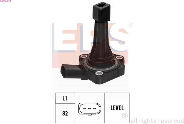 EPS 1.800.232 - Sensor, engine oil level car-mod.net