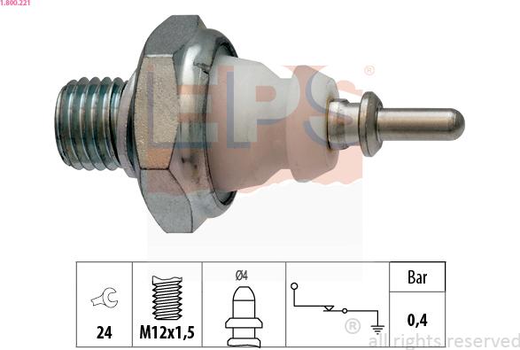 EPS 1.800.221 - Sender Unit, oil pressure car-mod.net