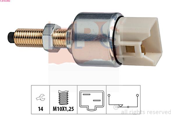 EPS 1.810.092 - Brake Light Switch / Clutch car-mod.net