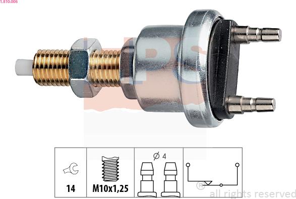 EPS 1.810.006 - Brake Light Switch / Clutch car-mod.net