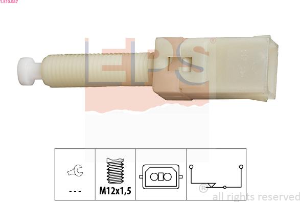 EPS 1.810.087 - Brake Light Switch / Clutch car-mod.net