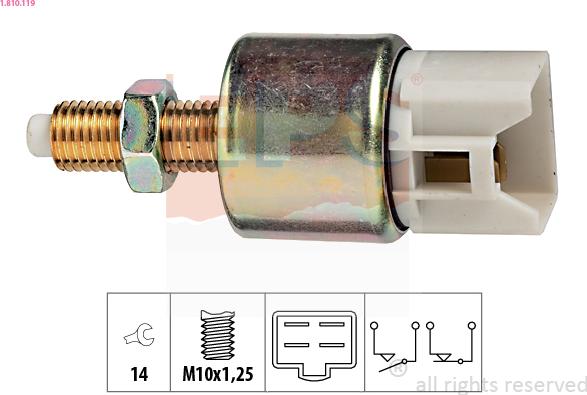 EPS 1.810.119 - Brake Light Switch / Clutch car-mod.net