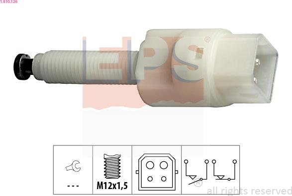 EPS 1.810.126 - Brake Light Switch / Clutch car-mod.net