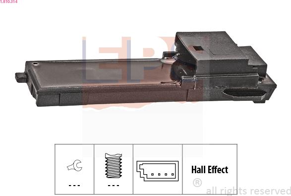 EPS 1.810.314 - Switch, clutch control (cruise control) car-mod.net