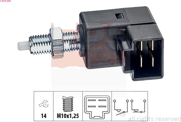 EPS 1.810.294 - Brake Light Switch / Clutch car-mod.net