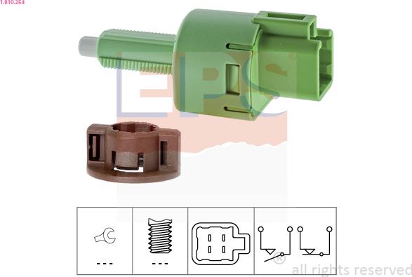 EPS 1.810.254 - Brake Light Switch / Clutch car-mod.net