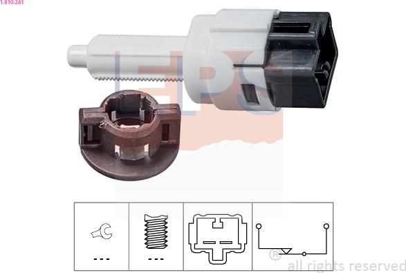 EPS 1.810.281 - Brake Light Switch / Clutch car-mod.net