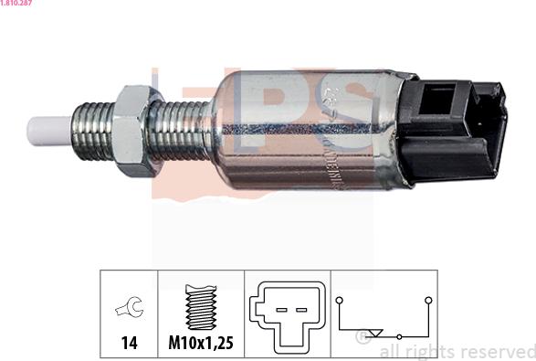 EPS 1.810.287 - Switch, clutch control (cruise control) car-mod.net
