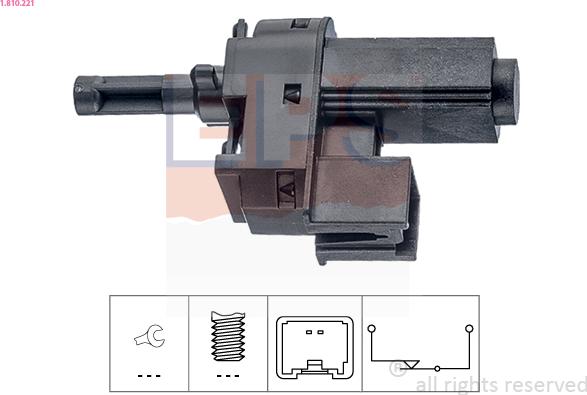 EPS 1.810.221 - Switch, clutch control (cruise control) car-mod.net