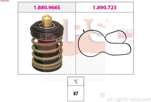EPS 1.880.966 - Coolant thermostat / housing car-mod.net