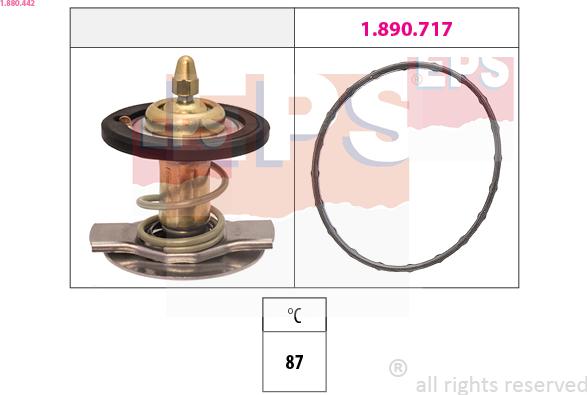 EPS 1.880.442 - Coolant thermostat / housing car-mod.net