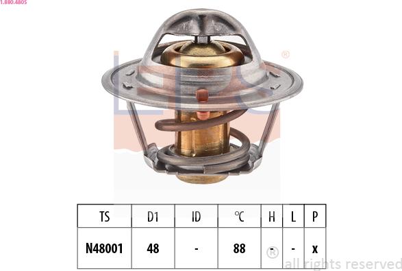 EPS 1.880.480S - Coolant thermostat / housing car-mod.net