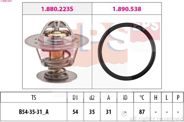 EPS 1.880.434 - Coolant thermostat / housing car-mod.net