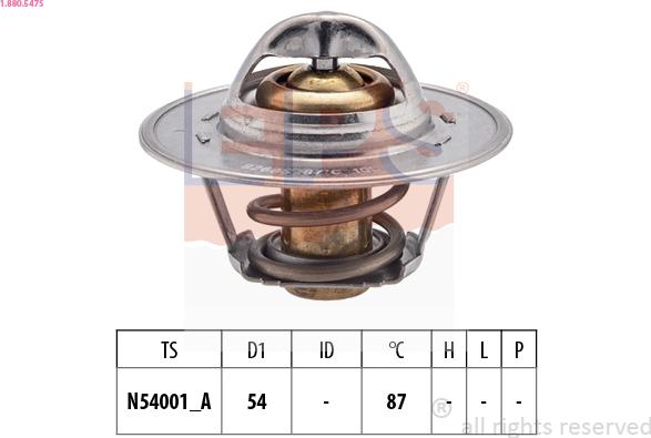 EPS 1.880.547S - Coolant thermostat / housing car-mod.net