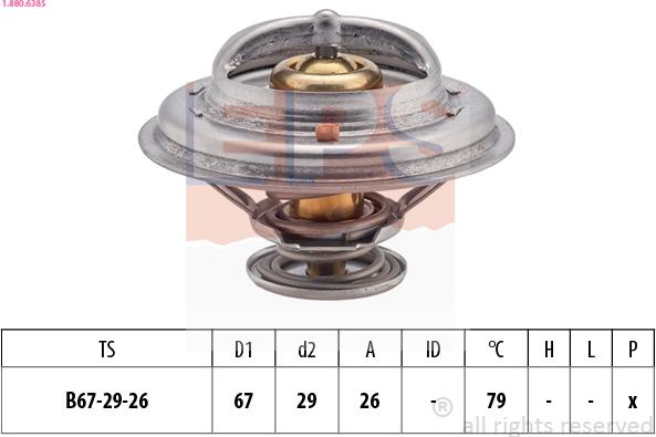 EPS 1.880.638S - Coolant thermostat / housing car-mod.net