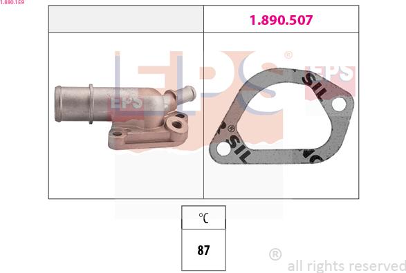 EPS 1.880.159 - Coolant thermostat / housing car-mod.net
