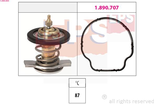 EPS 1.880.805 - Coolant thermostat / housing car-mod.net
