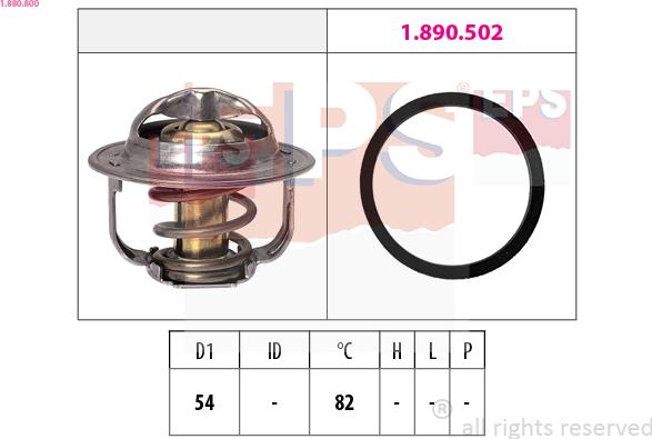 EPS 1.880.800 - Coolant thermostat / housing car-mod.net