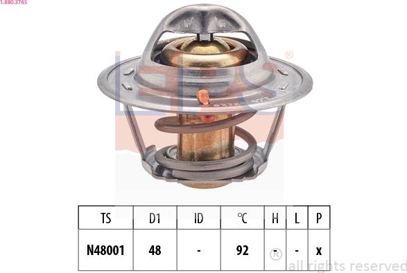 EPS 1.880.376S - Coolant thermostat / housing car-mod.net