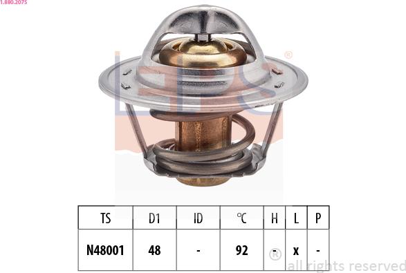 EPS 1.880.207S - Coolant thermostat / housing car-mod.net