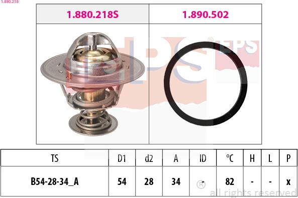EPS 1.880.218 - Coolant thermostat / housing car-mod.net