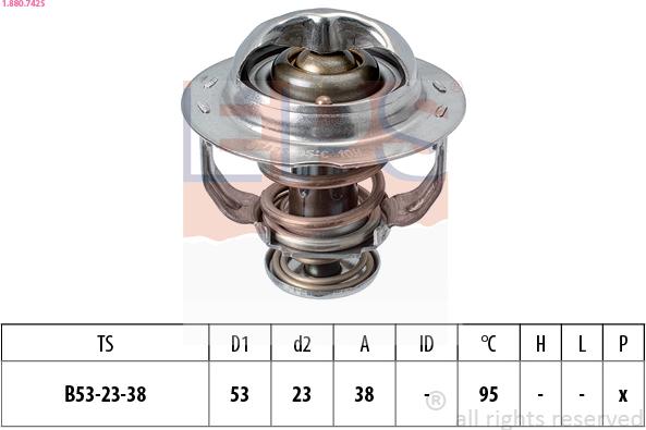 EPS 1.880.742S - Coolant thermostat / housing car-mod.net