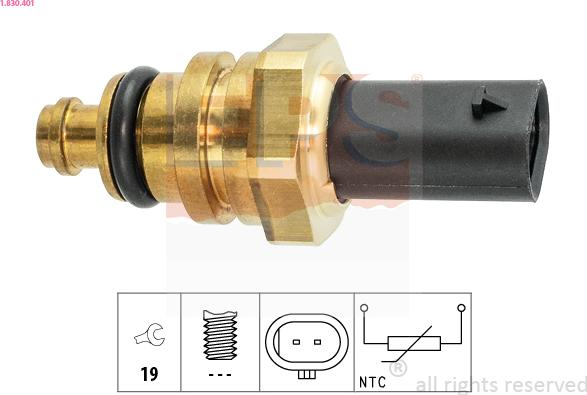 EPS 1.830.401 - Coolant temperature Sensor car-mod.net