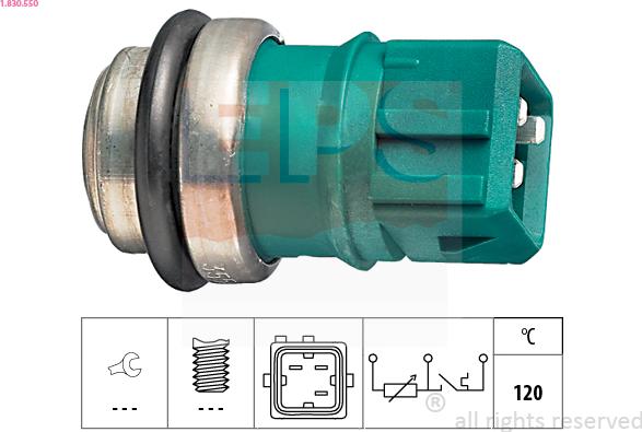 EPS 1.830.550 - Coolant temperature Sensor car-mod.net