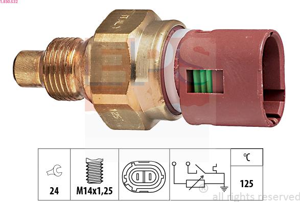 EPS 1.830.532 - Coolant temperature Sensor car-mod.net