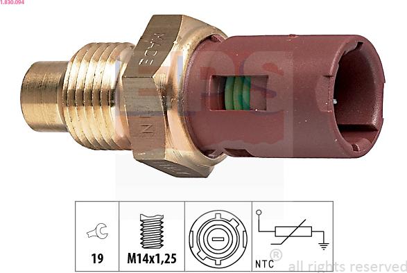 EPS 1.830.094 - Coolant temperature Sensor car-mod.net