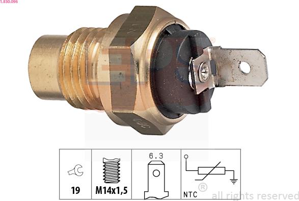 EPS 1.830.096 - Sensor, oil temperature car-mod.net