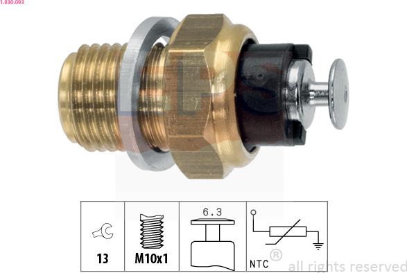 EPS 1.830.093 - Sensor, oil temperature car-mod.net
