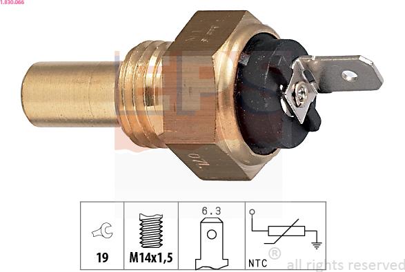EPS 1.830.066 - Coolant temperature Sensor car-mod.net
