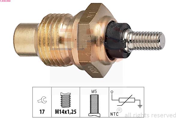 EPS 1.830.003 - Coolant temperature Sensor car-mod.net
