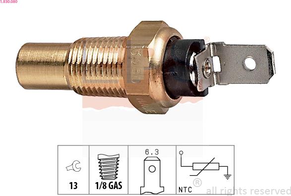 EPS 1.830.080 - Coolant temperature Sensor car-mod.net