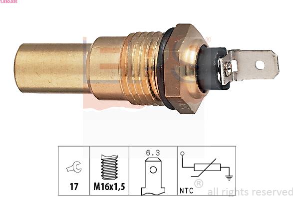 EPS 1.830.035 - Coolant temperature Sensor car-mod.net