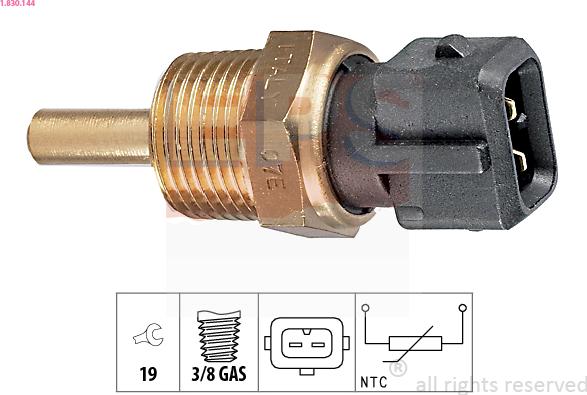 EPS 1.830.144 - Sensor, oil temperature car-mod.net