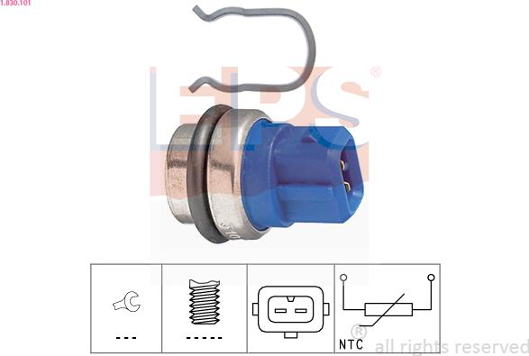 EPS 1.830.101 - Coolant temperature Sensor car-mod.net