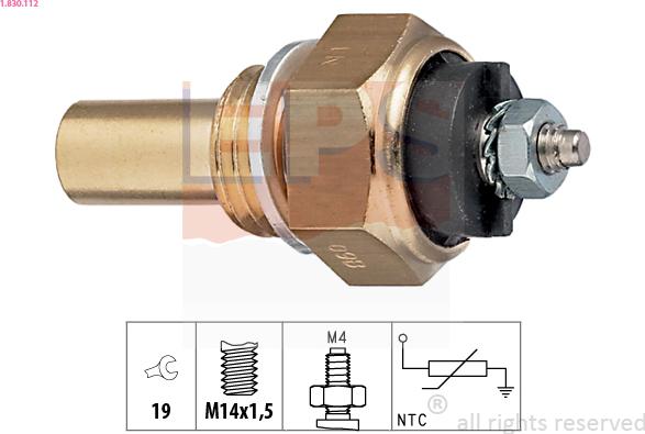 EPS 1.830.112 - Coolant temperature Sensor car-mod.net