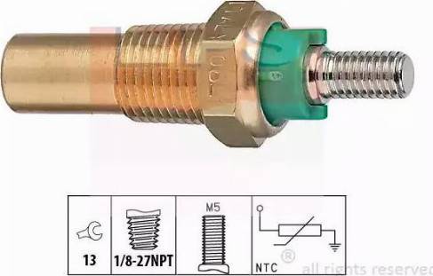 EPS 1.830.136 - Coolant temperature Sensor car-mod.net