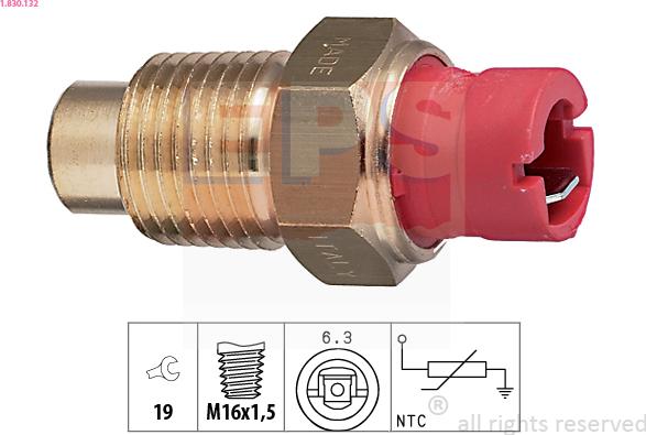 EPS 1.830.132 - Coolant temperature Sensor car-mod.net