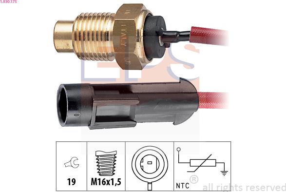 EPS 1.830.175 - Coolant temperature Sensor car-mod.net