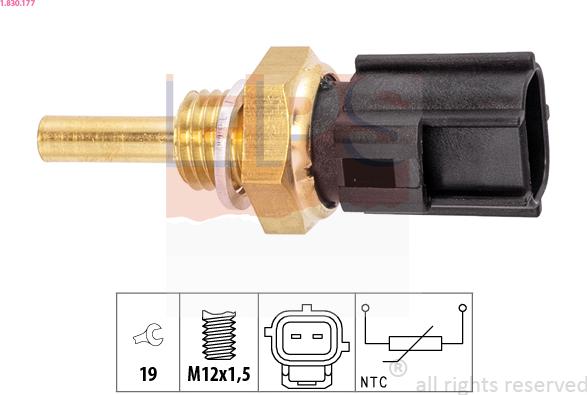 EPS 1.830.177 - Sensor, oil temperature car-mod.net
