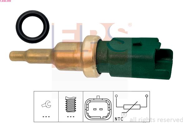 EPS 1.830.399 - Coolant temperature Sensor car-mod.net
