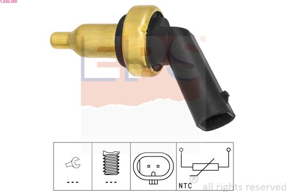 EPS 1.830.390 - Coolant temperature Sensor car-mod.net